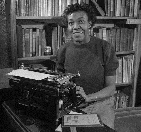 Gwendolyn Brooks with Typewriter